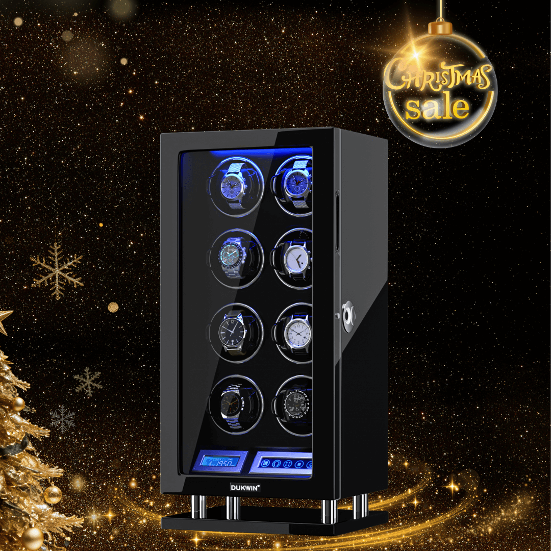 8 Watch Winders with Fingerprint Lock Unique Watch Holder