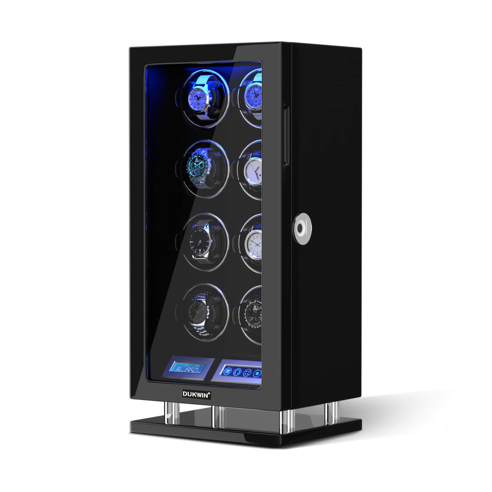 8 Watch Winders with Fingerprint Lock Unique Watch Holder