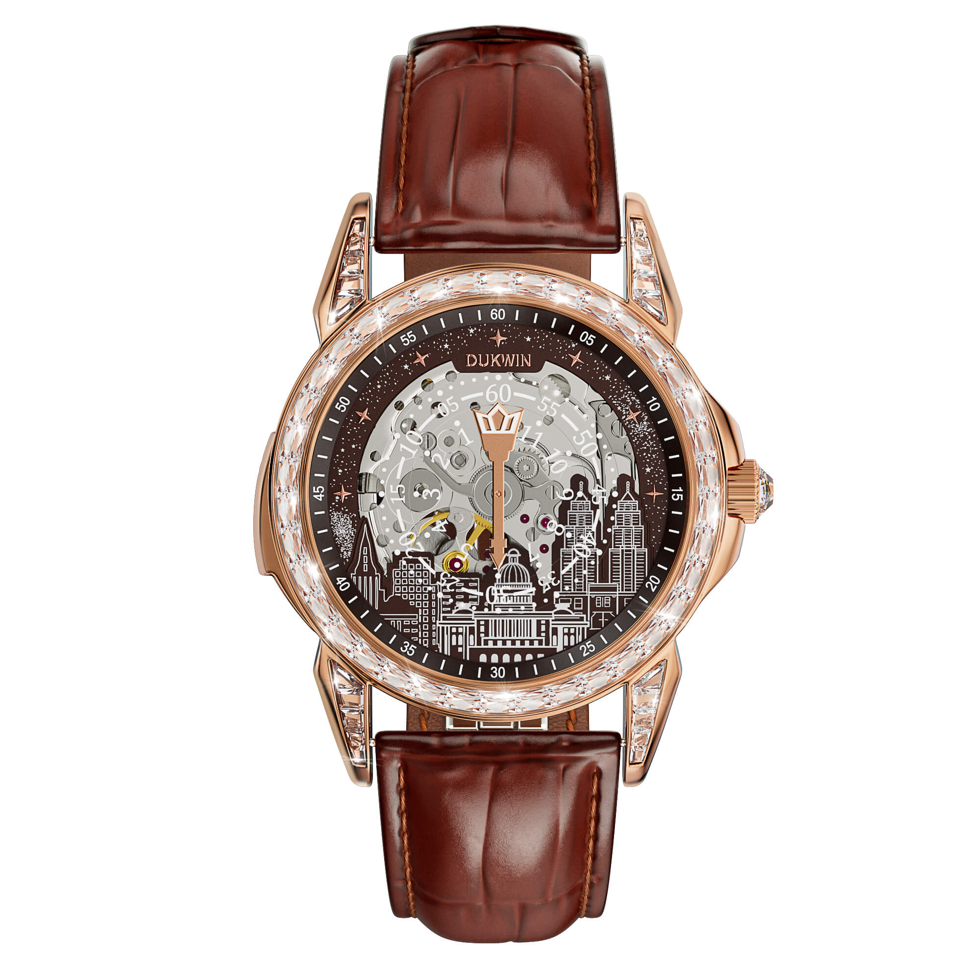 Aetheris Civitas - Automatic Mechanical 82S0 Men’s Watch City Skyline Art Dial