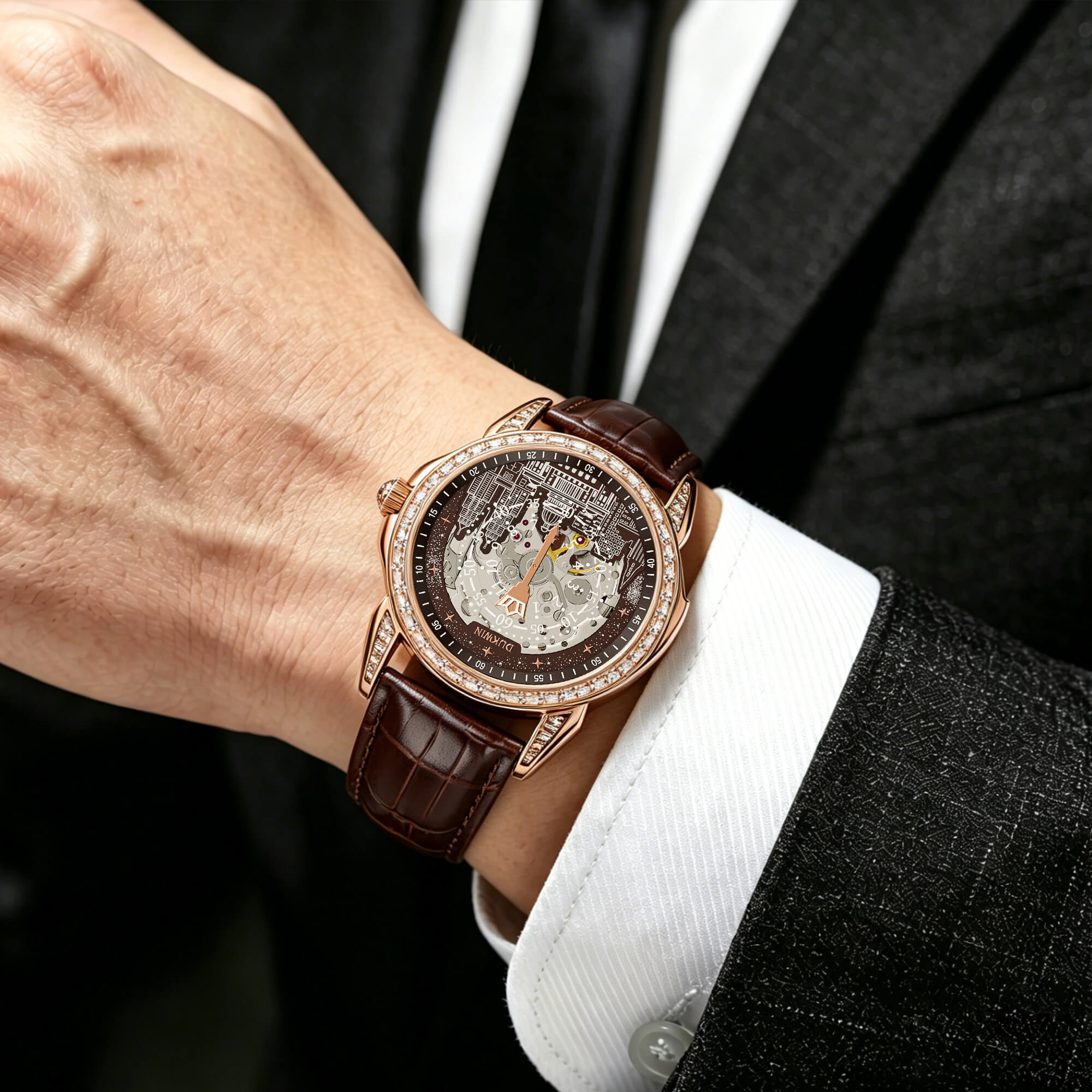 Aetheris Civitas - Automatic Mechanical 82S0 Men’s Watch City Skyline Art Dial