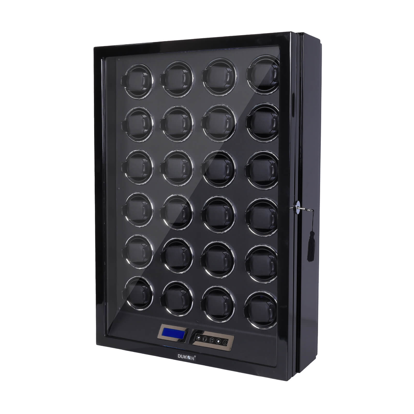 24 Watch Winder for Automatic Watches LCD Remote Control Quiet Mabuchi Motors