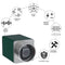 Single Watch Winder for Automatic Watches Vegan Leather Quiet Mabuchi Motors for Travel- Hulk Green