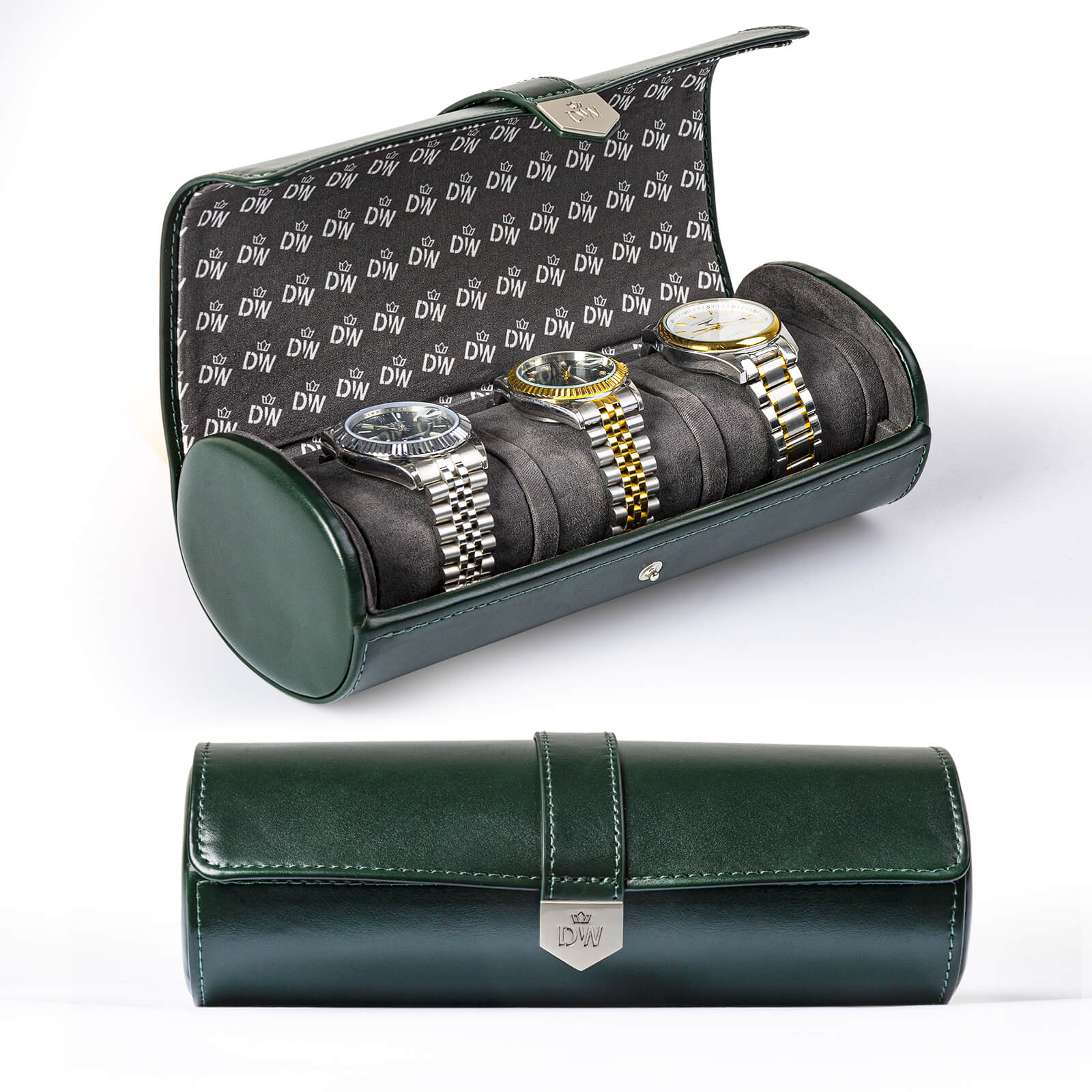 Remontoir 6 + 6 montres avec rangements supplémentaires Aurora Blue Light