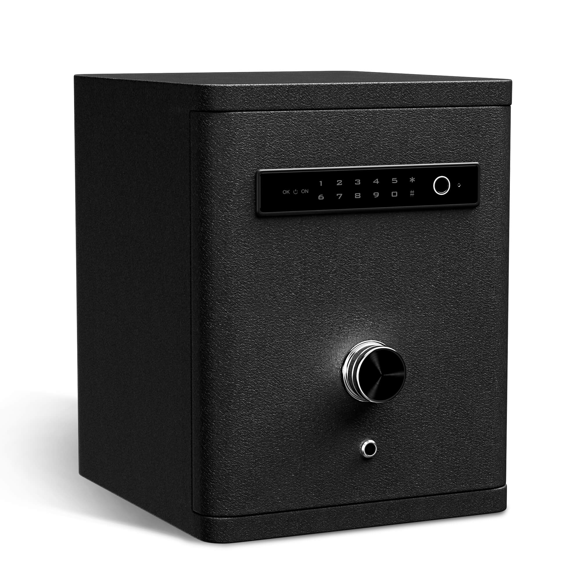 Heavy Full-Steel 9 Watch Safe – Fingerprint Access, Digital Keypad Lock & RGB Illumination - Gray