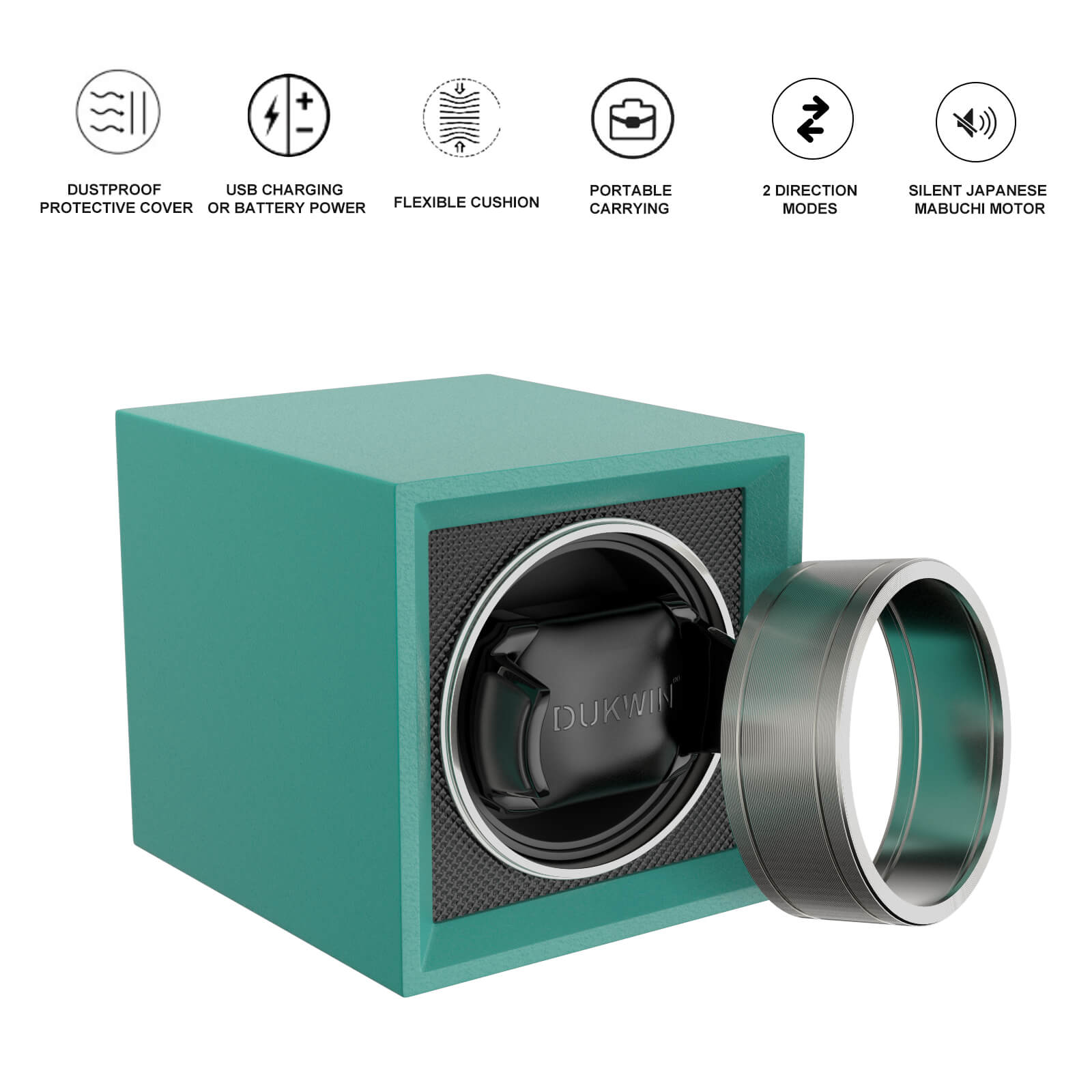 Single Watch Winder for Automatic Watches - Tiffany Blue