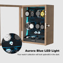 8 + 4 Watch Winder with Extra Storages Aurora Blue Light