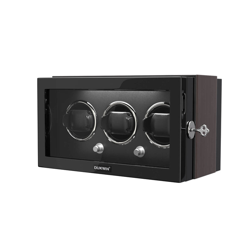 Triple Watch Winder for Automatic Watches with Quiet Mabuchi Motor