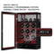 Fingerprint Lock 9 Watch Winders with 4 Watch Holders Storage LCD Remote Control - Red