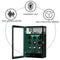 Fingerprint Lock 9 Watch Winders with 4 Watch Holders Storage LCD Remote Control - Green