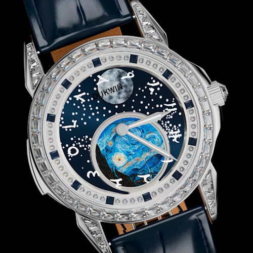 Astral Vortex - Automatic Mechanical Watch for Men l Nebula Moonphase Dial