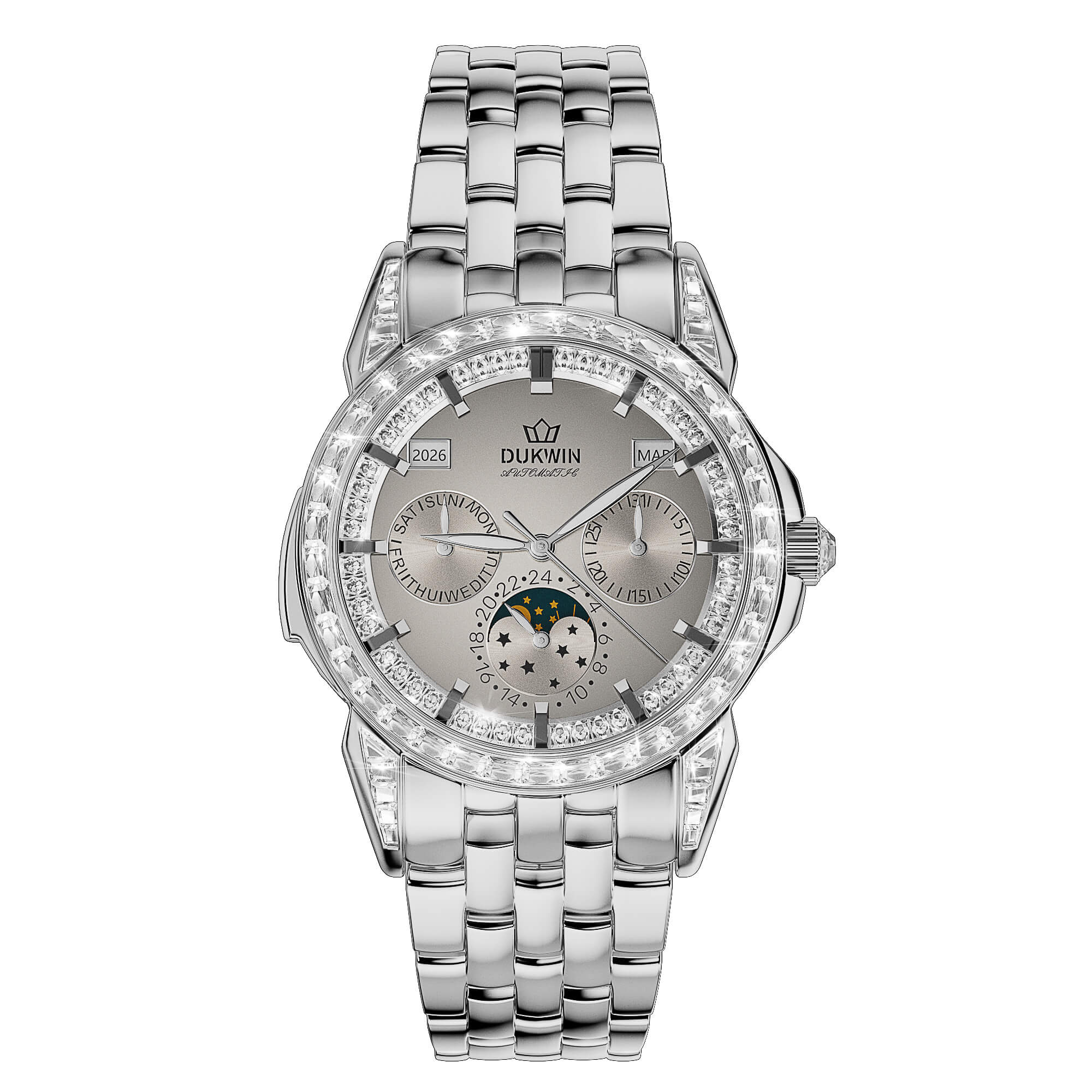 Imperix Lunar Dawn - Automatic Mechanical Men’s Watch - Sapphire Crystal, Full Calendar & 5ATM