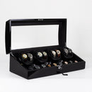 Large size- 8 Watch Winder with 9 Storage Space Japanese Motors with Lock
