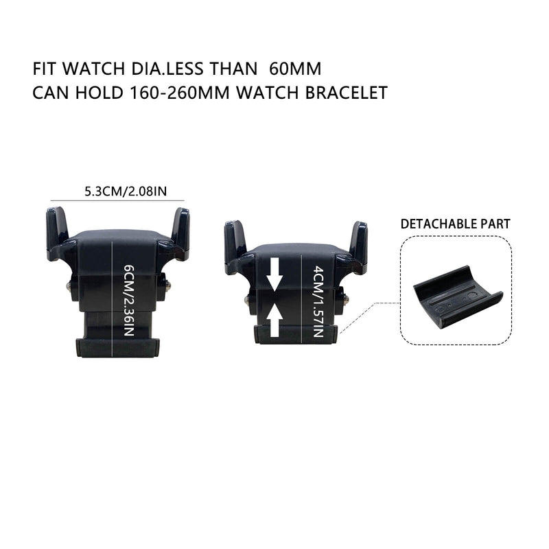 Fingerprint Lock 9 Watch Winders with 4 Watch Holders Storage LCD Remote Control - Black