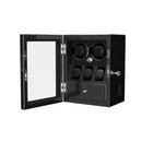 Classic 2 Watch Winders with 3 Watches Display Organizer