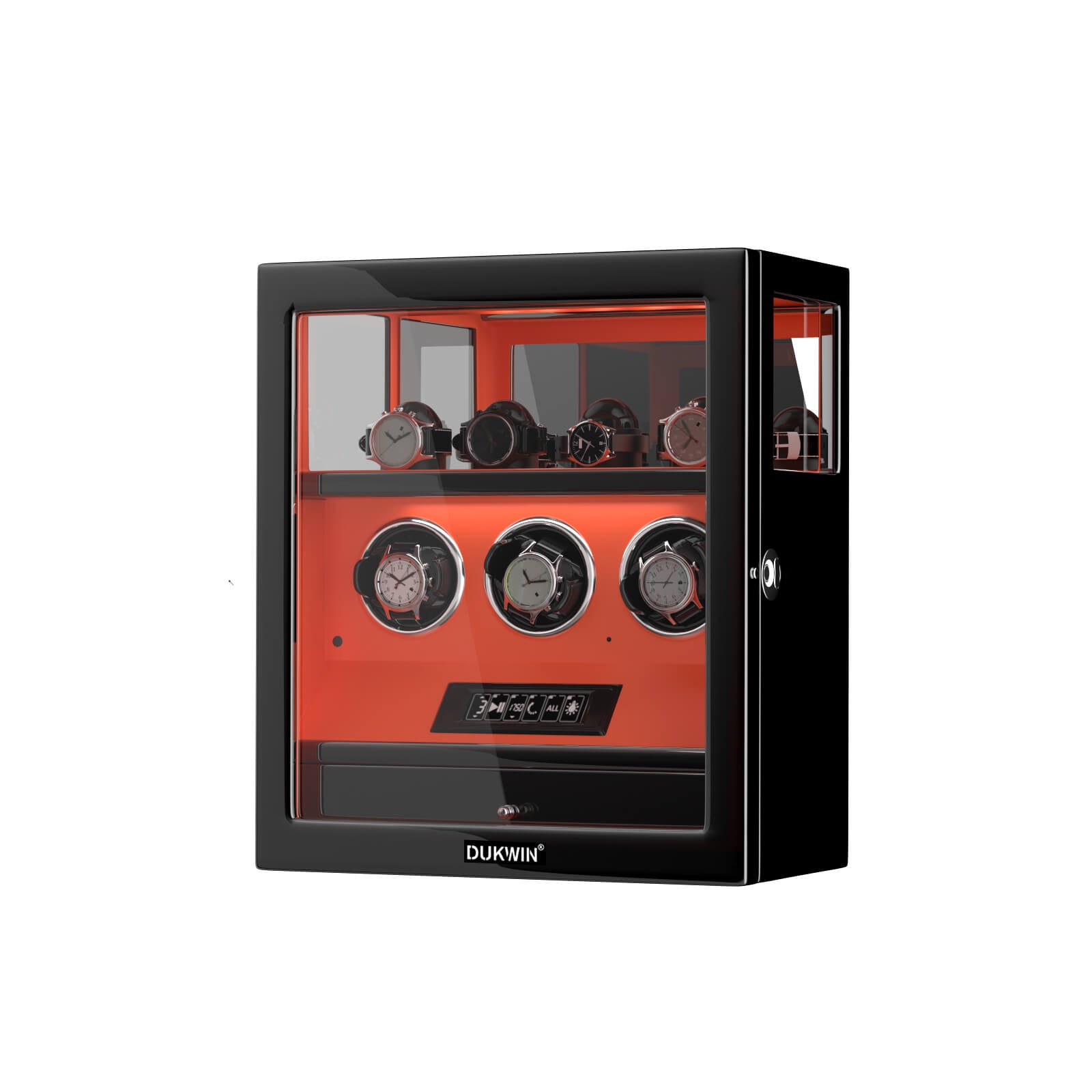 Patented Design Watch Winders with Watch Holder Fingerprint Lock