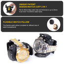 2 remontoirs de montres pour montres automatiques avec 3 rangements organisateur de montres - Rouge