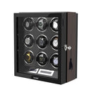 9 Watch Winder for Automatic Watches LCD Remote Control Quiet Mabuchi Motors